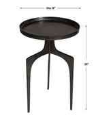 Kenna Accent Table, Bronze - Hedi's Furniture