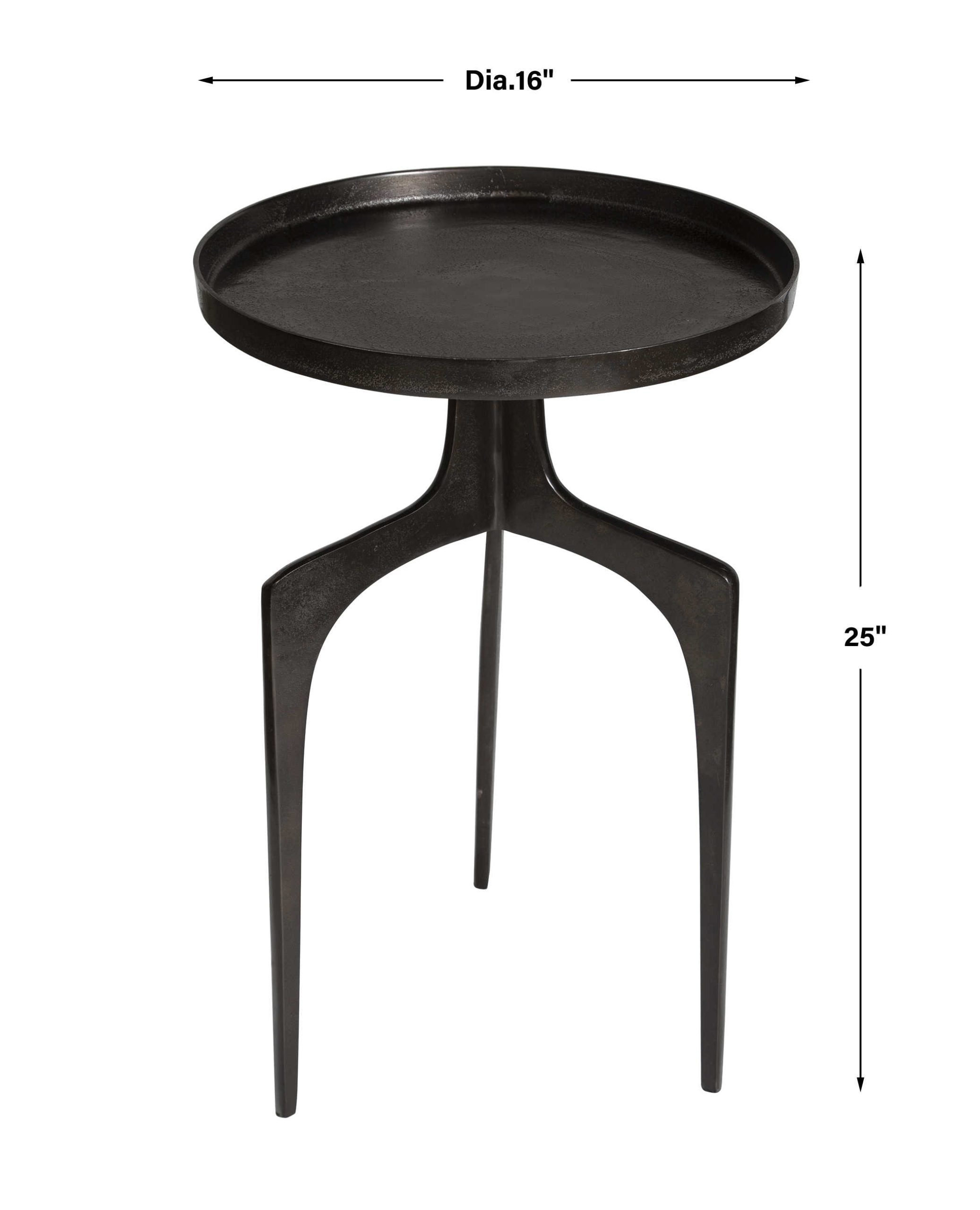 Kenna Accent Table, Bronze - Hedi's Furniture