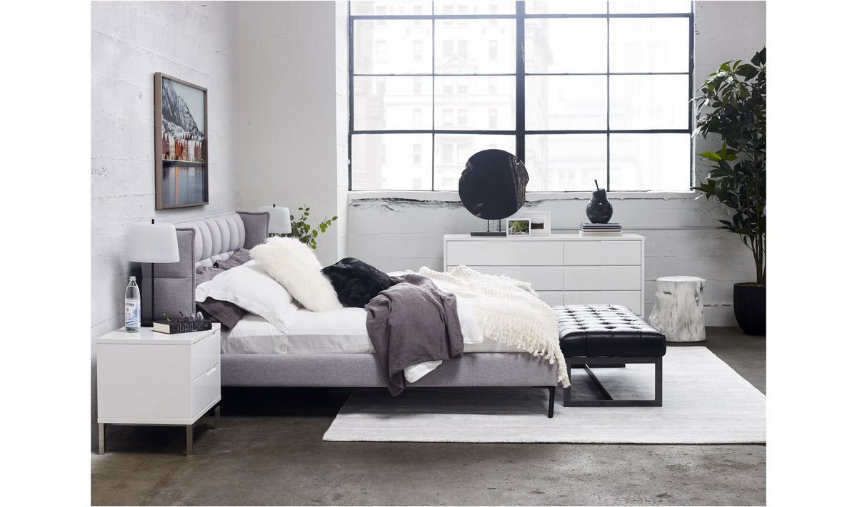 Wyatt Leather Bench - Hedi's Furniture