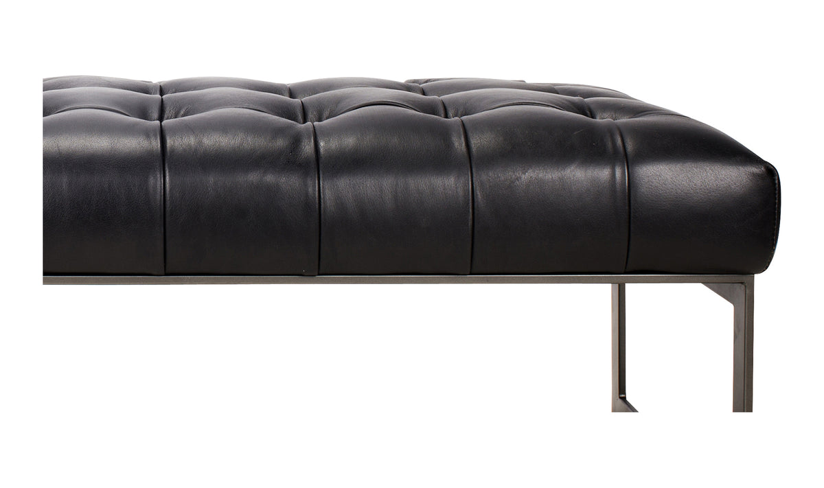 Wyatt Leather Bench - Hedi's Furniture