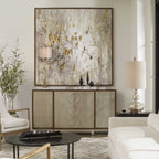 Golden Raindrops Hand Painted Canvas - Hedi's Furniture