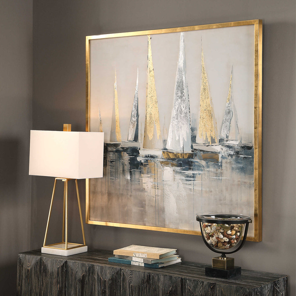 Regatta Hand Painted Canvas - Hedi's Furniture
