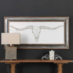 Western Skull Mount Framed Print - Hedi's Furniture