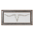 Western Skull Mount Framed Print - Hedi's Furniture