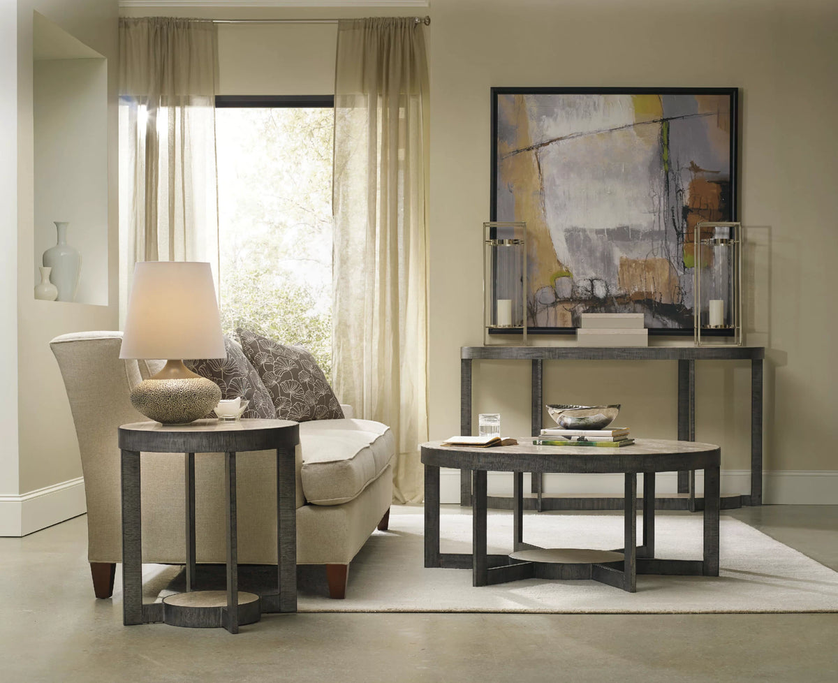 Mill Valley Round End Table - Hedi's Furniture
