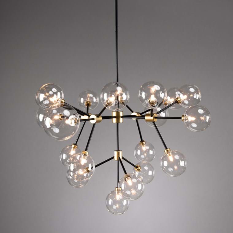 Phoenix Chandelier Clear w/Bulb - Hedi's Furniture
