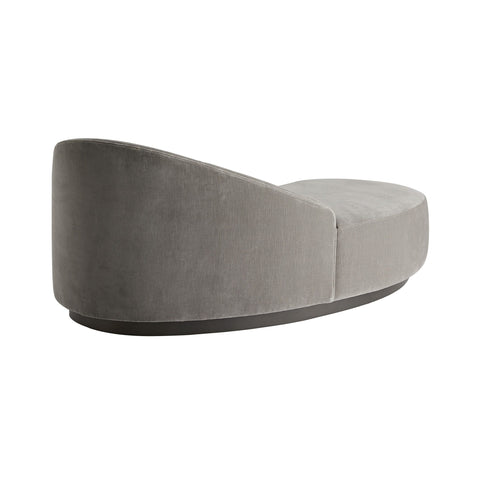 TURNER CHAISE SHARKSKIN VELVET GREY ASH, LEFT ARM - Hedi's Furniture