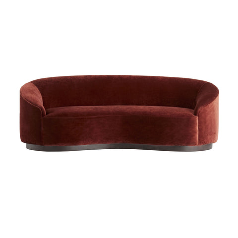 Turner Small Sofa in Paprika Velvet Upholstery - Hedi's Furniture