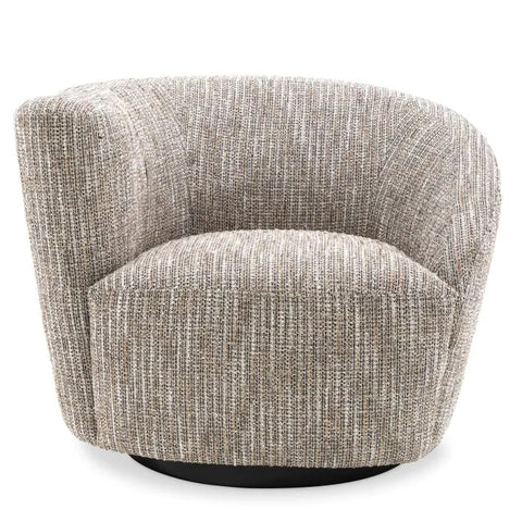 Colin Swivel Chair/ Beige Left - Hedi's Furniture