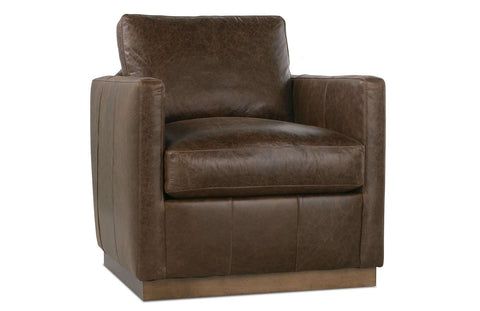 Allie Leather Swivel Chair - Hedi's Furniture