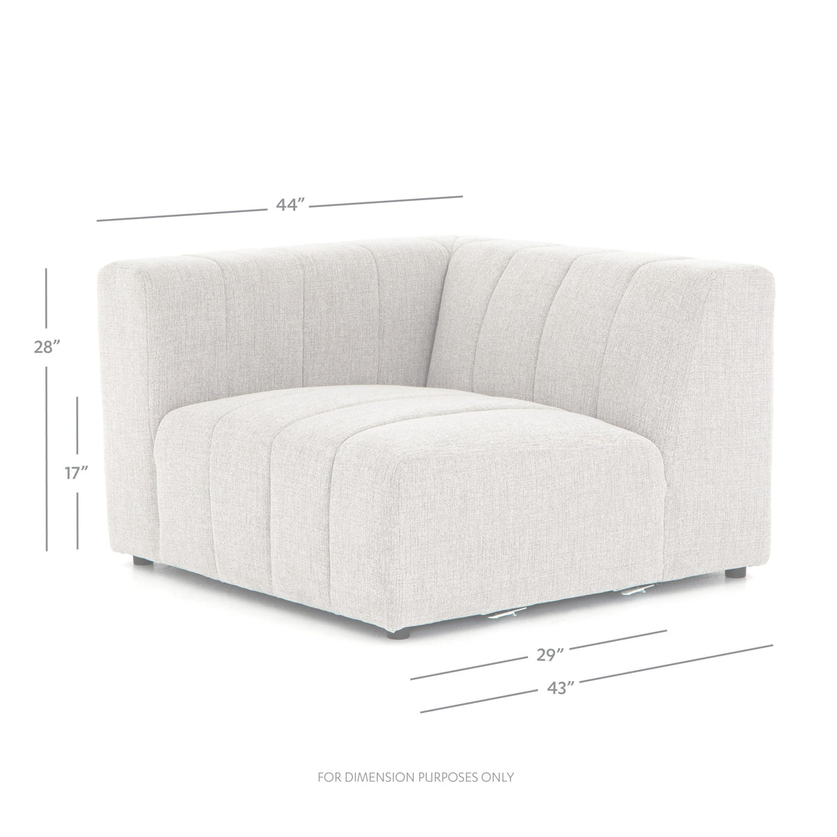 LANGHAM CHANNELED SECTIONAL/Build Your Own - Hedi's Furniture
