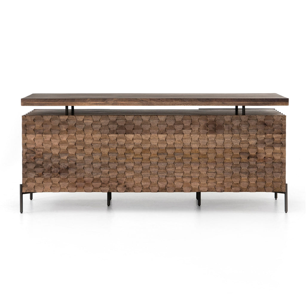 RAFFAEL DESK-ANTIQUE BROWN - Hedi's Furniture