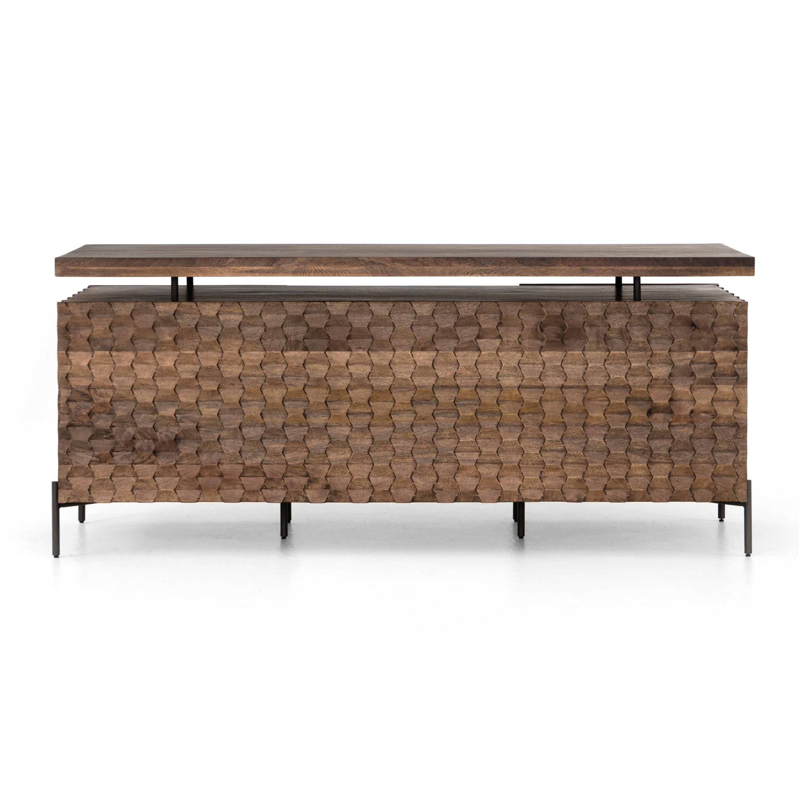 RAFFAEL DESK-ANTIQUE BROWN - Hedi's Furniture