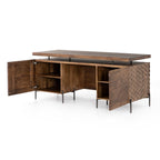 RAFFAEL DESK-ANTIQUE BROWN - Hedi's Furniture