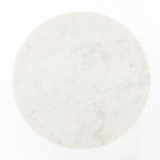 NAOMI MARBLE END TABLE-RAW BRASS - Hedi's Furniture