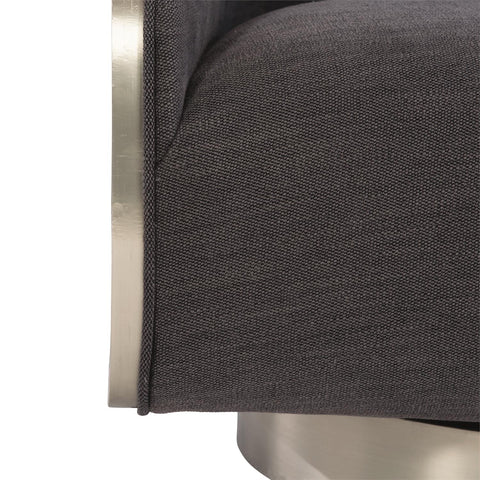 Miles Fabric Swivel Chair - Hedi's Furniture