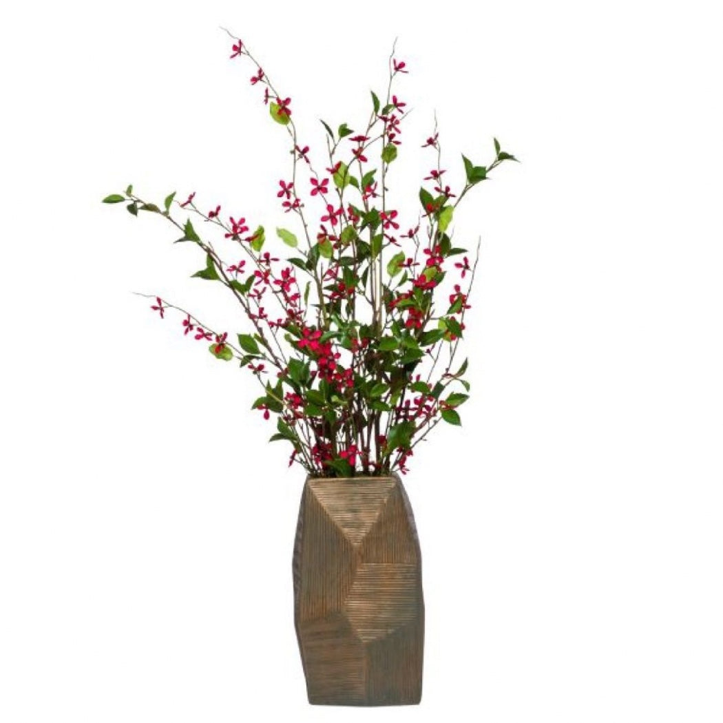 RED MEADOW BLOSSOM IN SM BRONZE TEXTURE - Hedi's Furniture