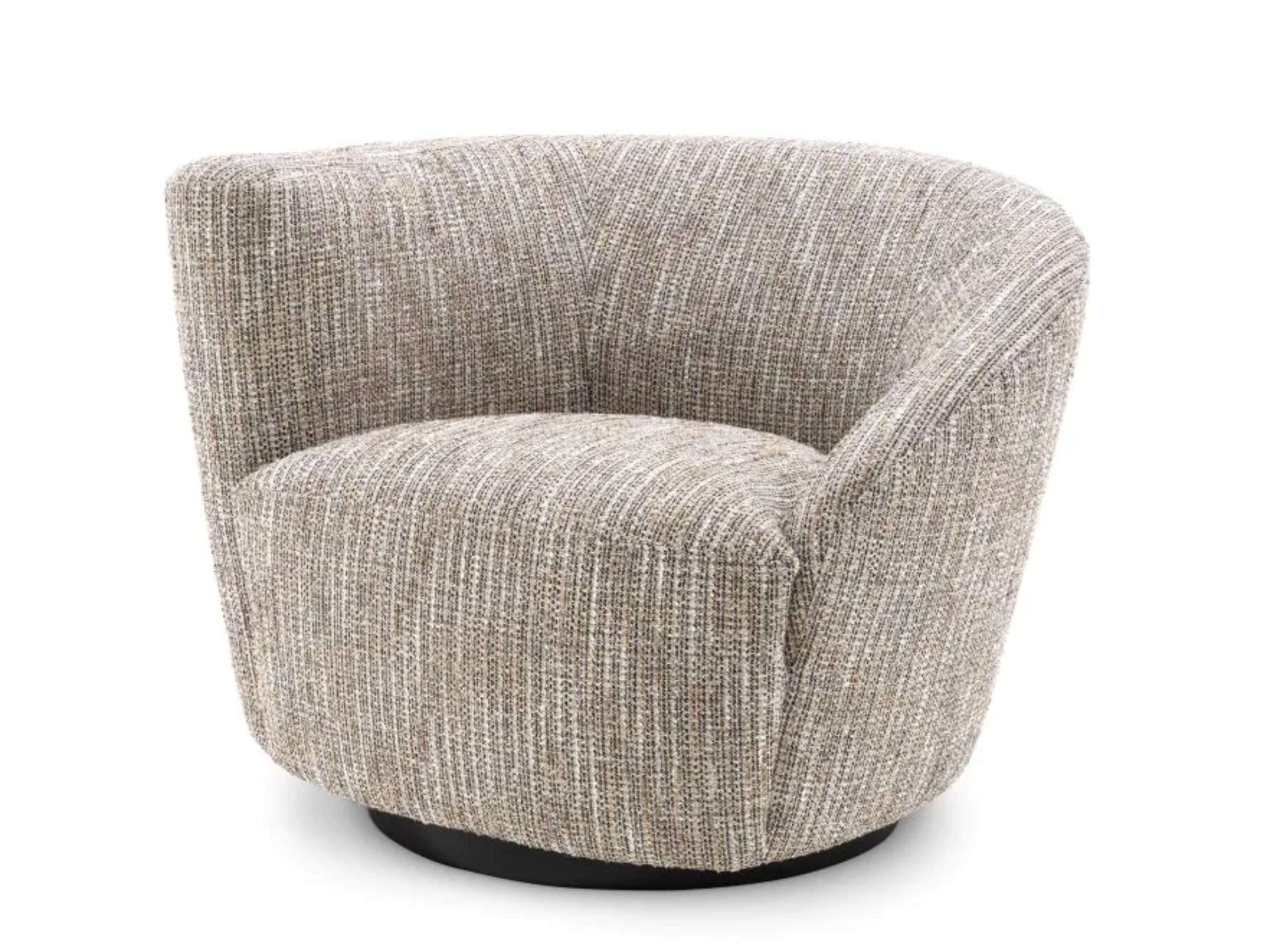 Colin Swivel Chair/ Beige Left - Hedi's Furniture