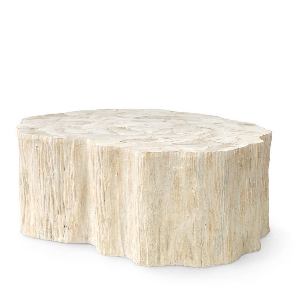 CAMILLA FOSSILIZED CLAM COFFEE TABLE - Hedi's Furniture