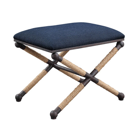 FIRTH SMALL BENCH, NAVY - Hedi's Furniture