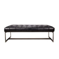 Wyatt Leather Bench - Hedi's Furniture