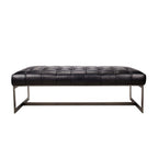 Wyatt Leather Bench - Hedi's Furniture