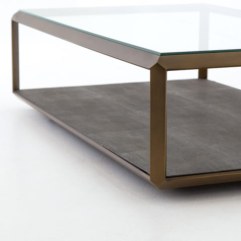 Shagreen  Shadow Box Coffee Table - Hedi's Furniture