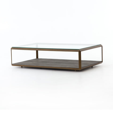 Shagreen  Shadow Box Coffee Table - Hedi's Furniture