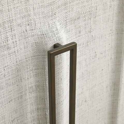 White linen 3 door cabinet - Hedi's Furniture
