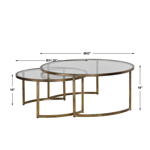 Rhea Nesting Coffee Table S/2 - Hedi's Furniture